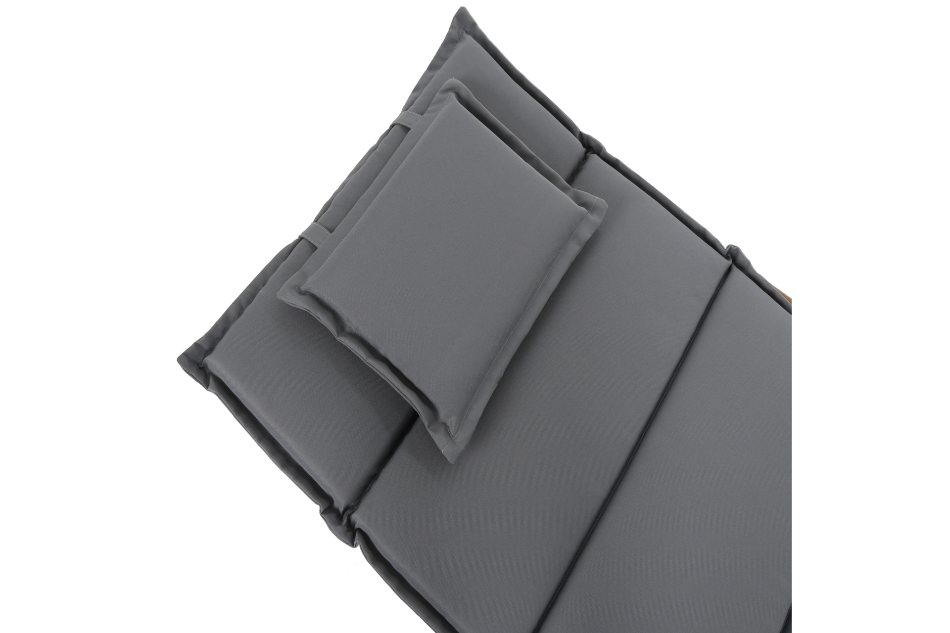 Leżanka ogrodowa drewniana Akacja z poduszką