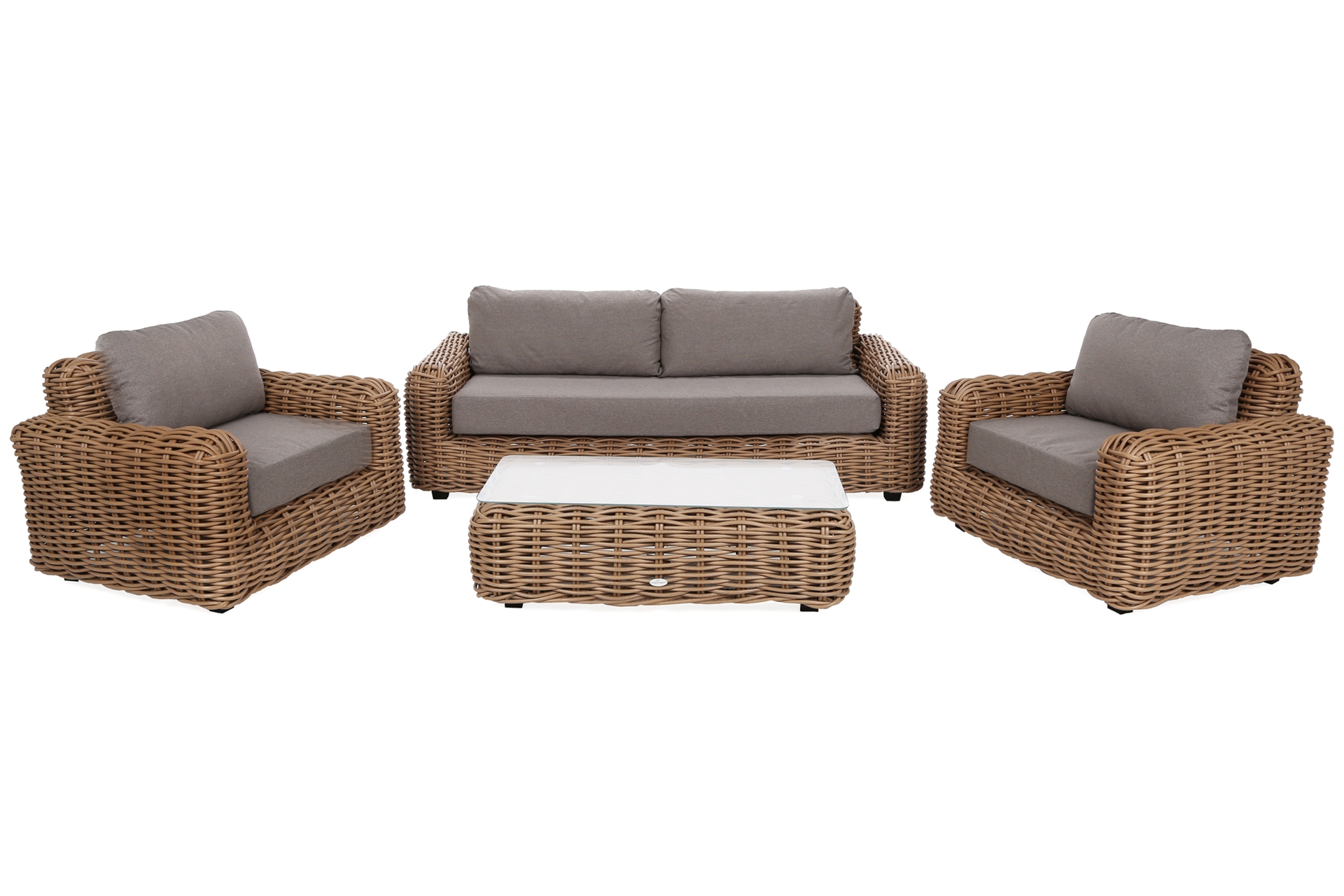 Meble ogrodowe technorattanowe Umbria Beige / Taupe Melange