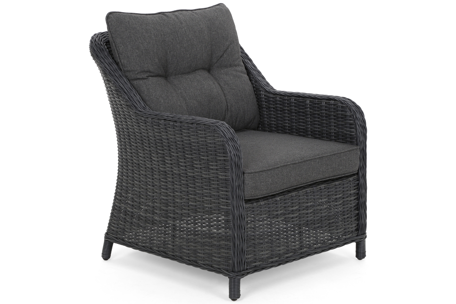 Narożne meble ogrodowe technorattanowe Windsor Grey / Grey Melange - szary - dla 11 osób Narożne meble ogrodowe technorattanowe Windsor Grey / Grey Melange