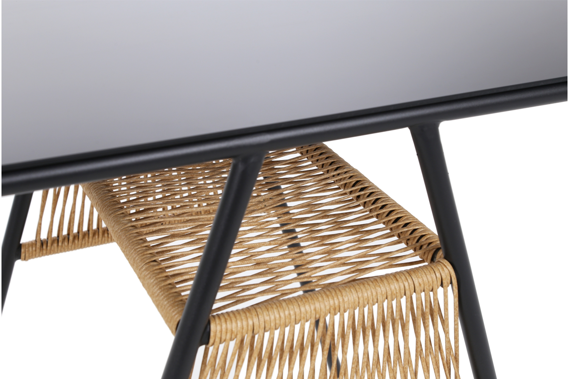 Meble balkonowe technorattanowe Fiuggi Black / Beige