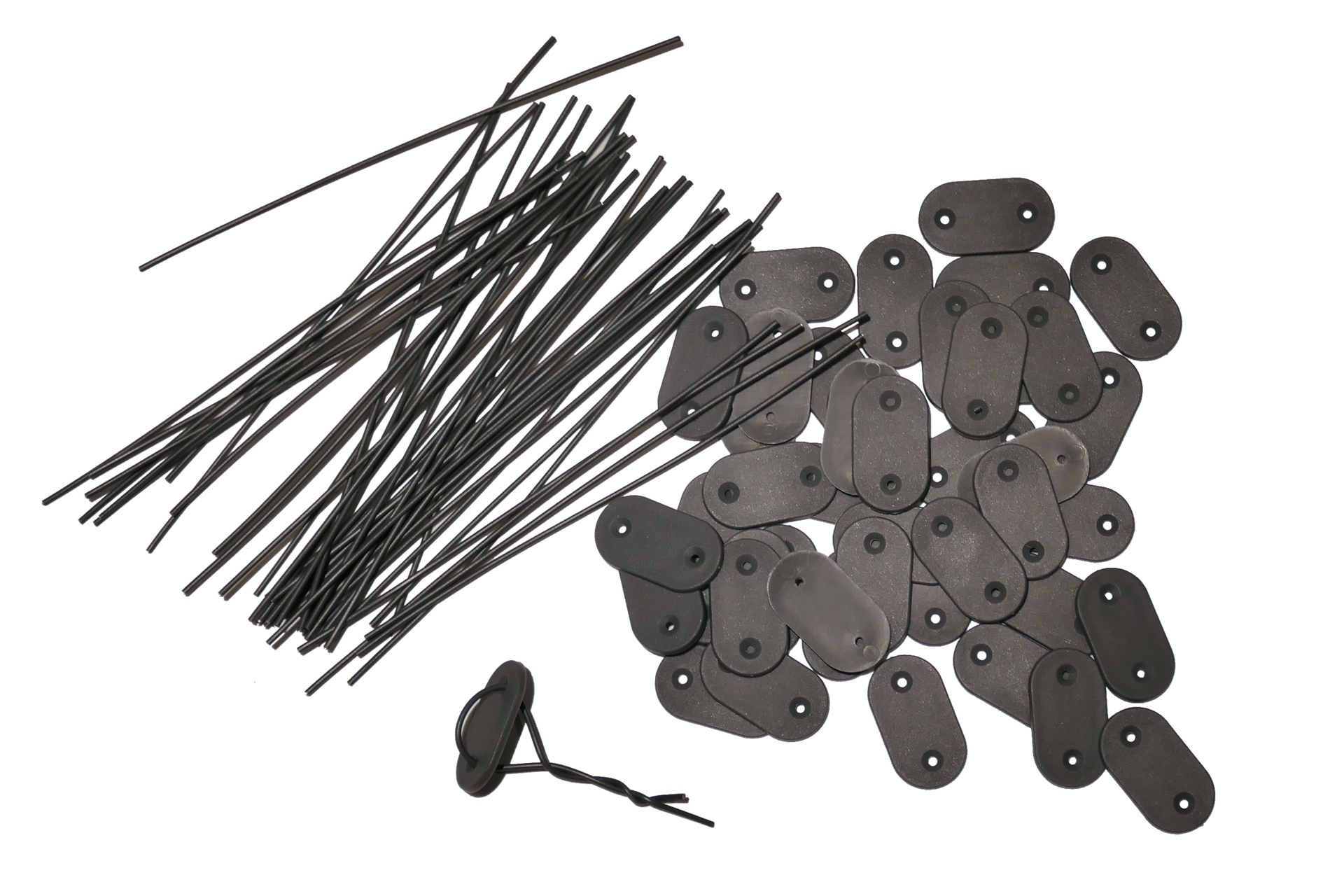 Elementy mocujące do mat osłonowych szare