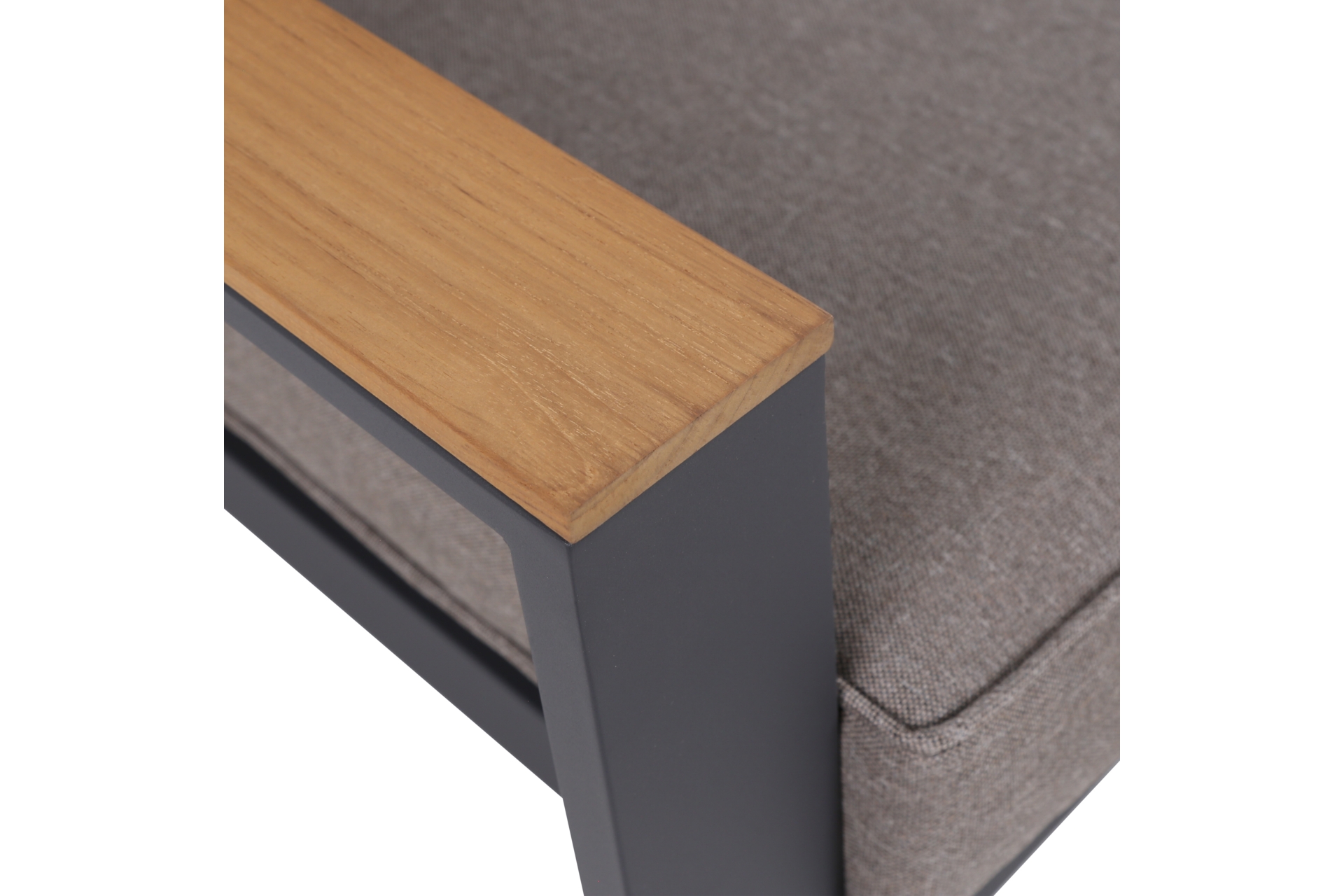 Meble ogrodowe aluminiowe Rimini Dark Grey / Beige Melange