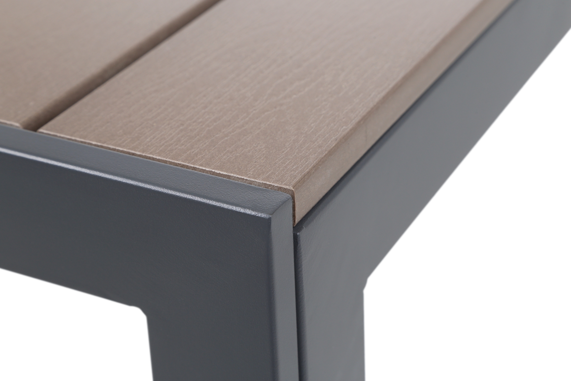 Stół ogrodowy aluminiowy Ibiza 150 cm Grey / Taupe - dla 6 osób Stół ogrodowy aluminiowy Ibiza 150 cm Grey / Taupe