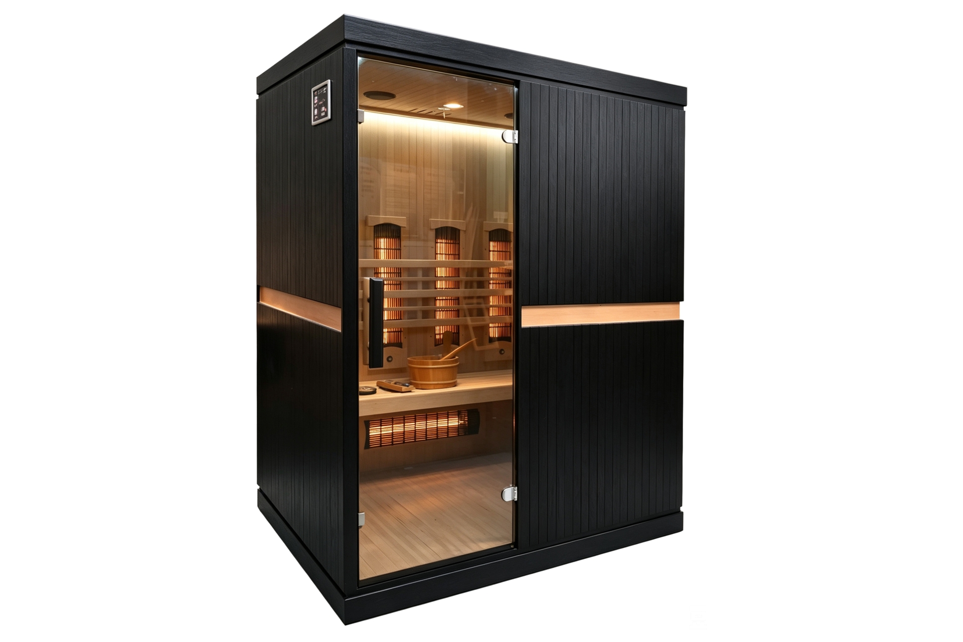 Sauna hybrydowa Nordum Combi Line 3-osobowa czarna
