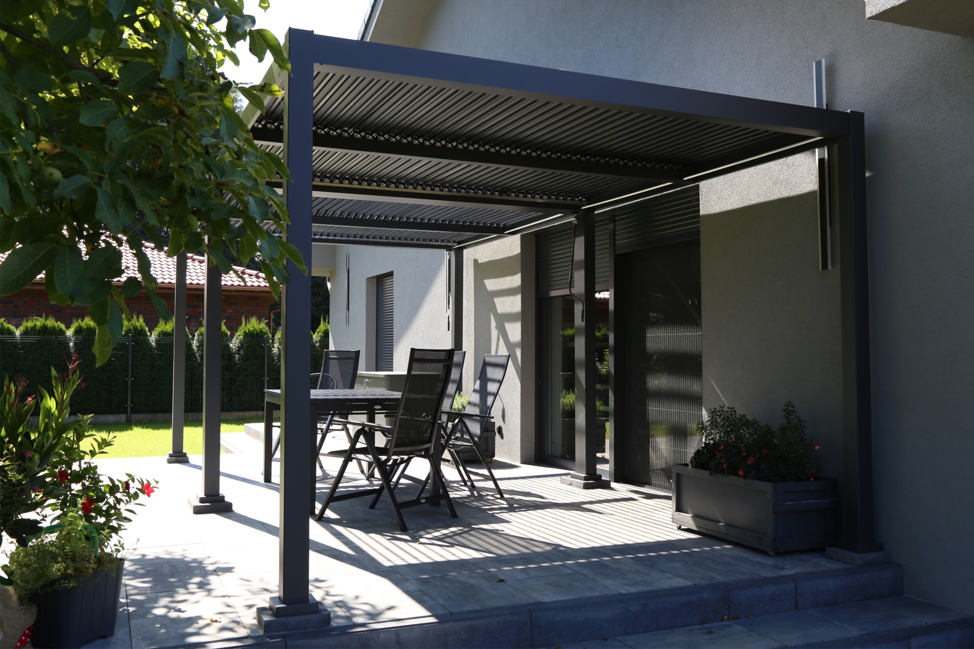 Pergola ogrodowa aluminiowa Schatler Modern Alu 6x3 m