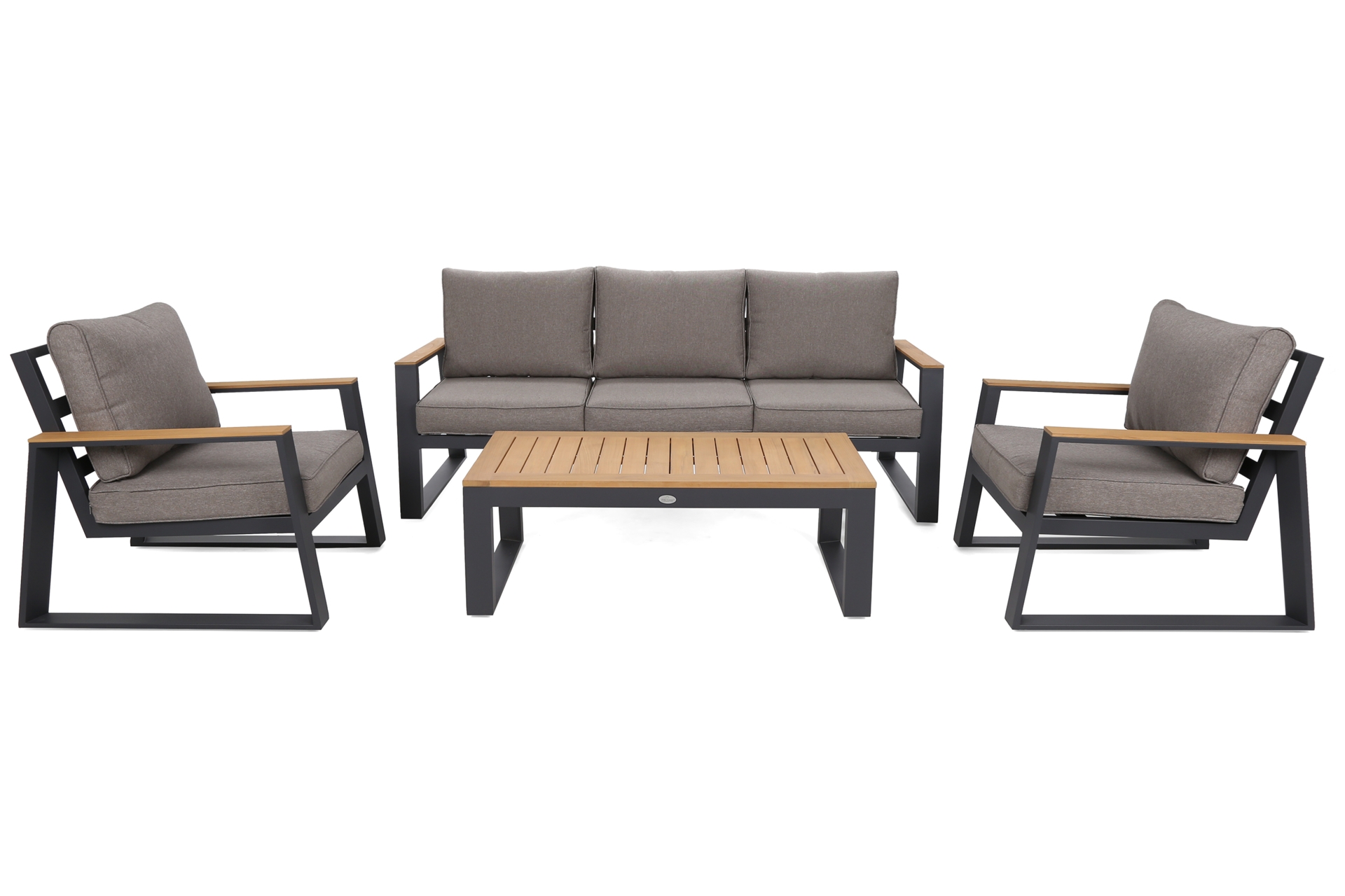 Meble ogrodowe aluminiowe Rimini Dark Grey / Beige Melange