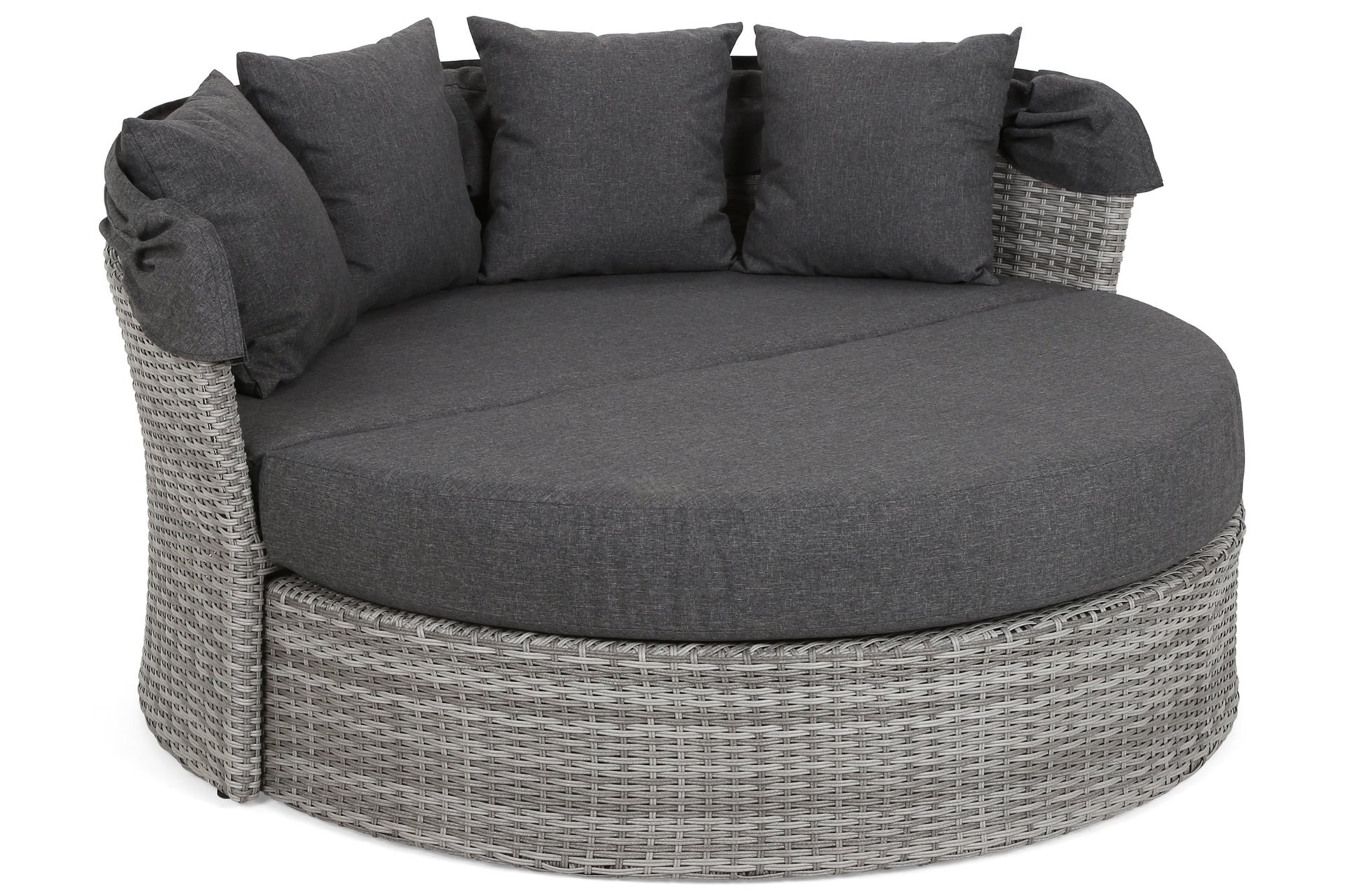 Sofa ogrodowa z baldachimem Sydney Light Grey / Grey Melange