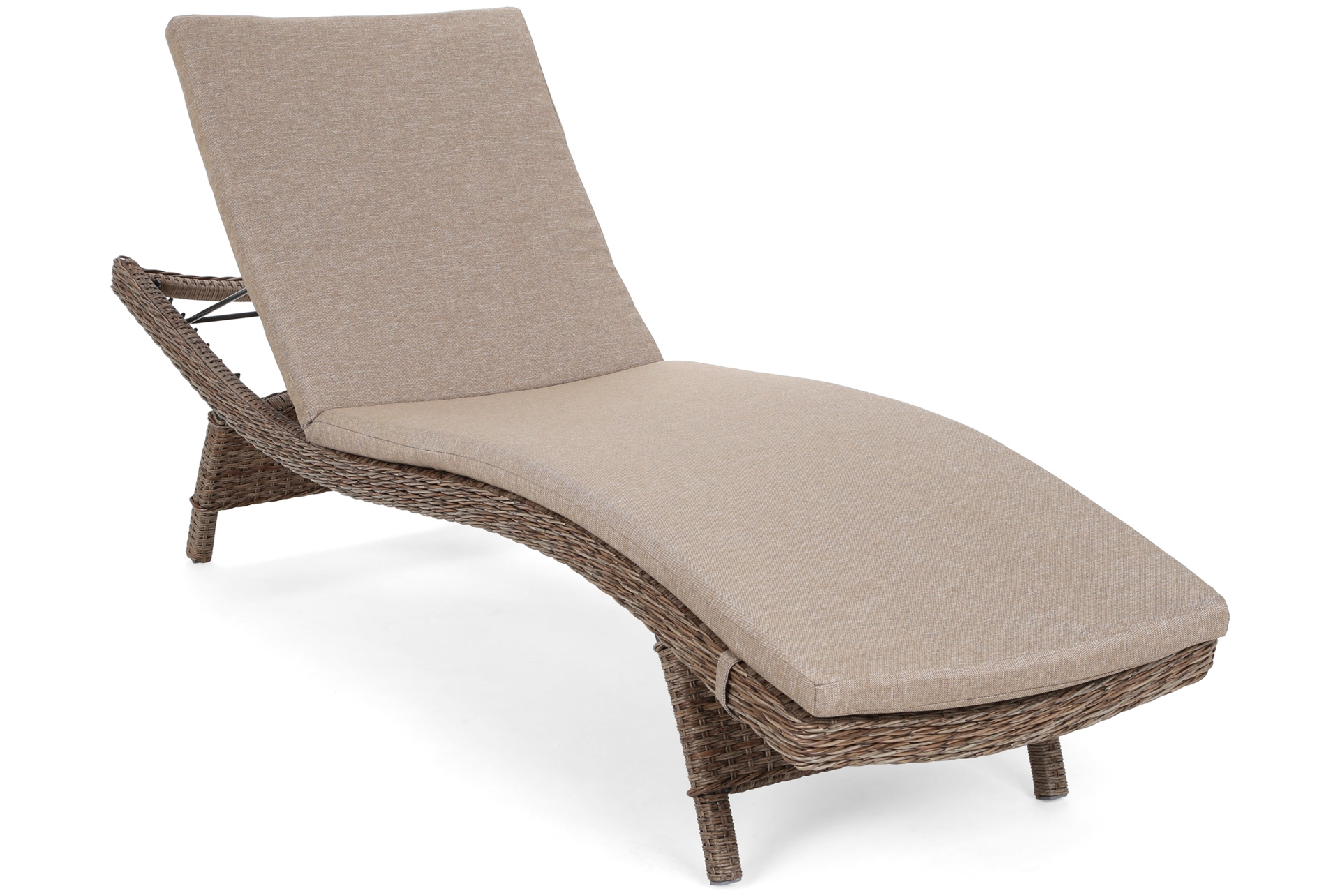 Zestaw leżaków ogrodowych z technorattanu Marbella Ginger / Brown Melange ze stolikiem