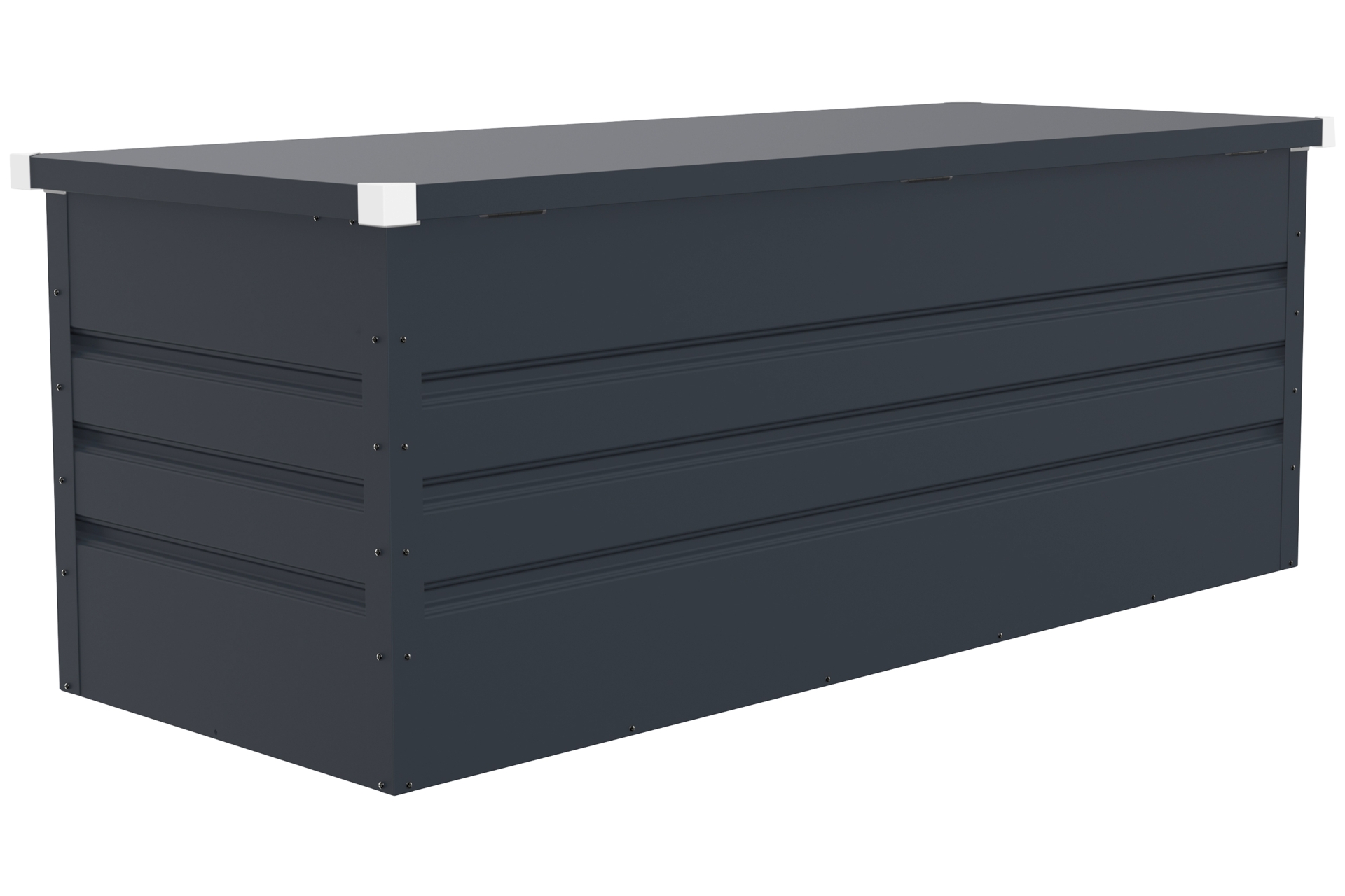 Skrzynia ogrodowa Goteborg XL Grey - szara - metalowa Skrzynia ogrodowa Goteborg XL Grey