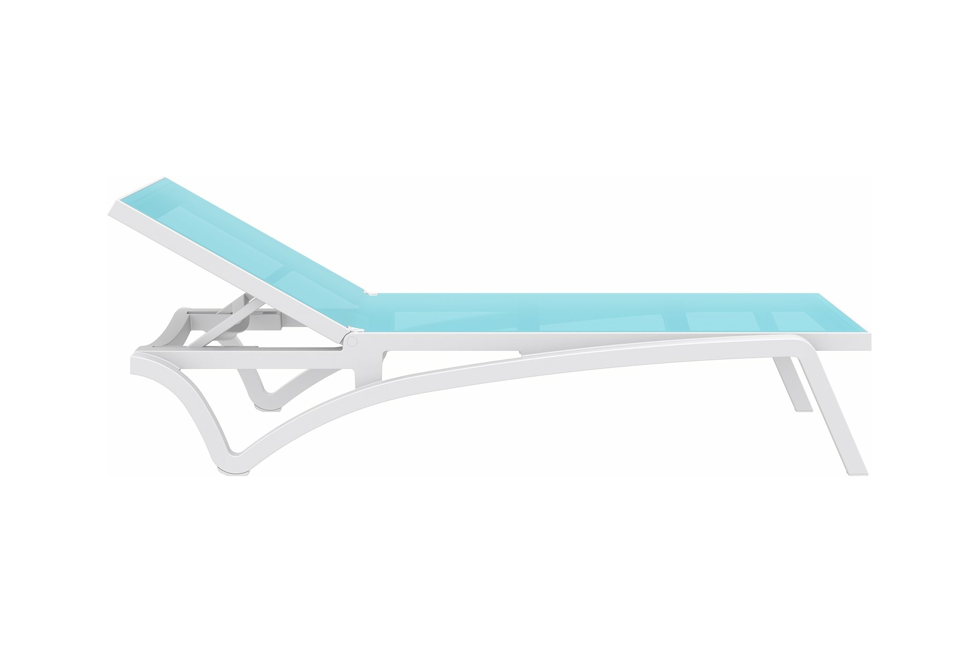 Leżak ogrodowy Siesta Pacific White / Turquoise