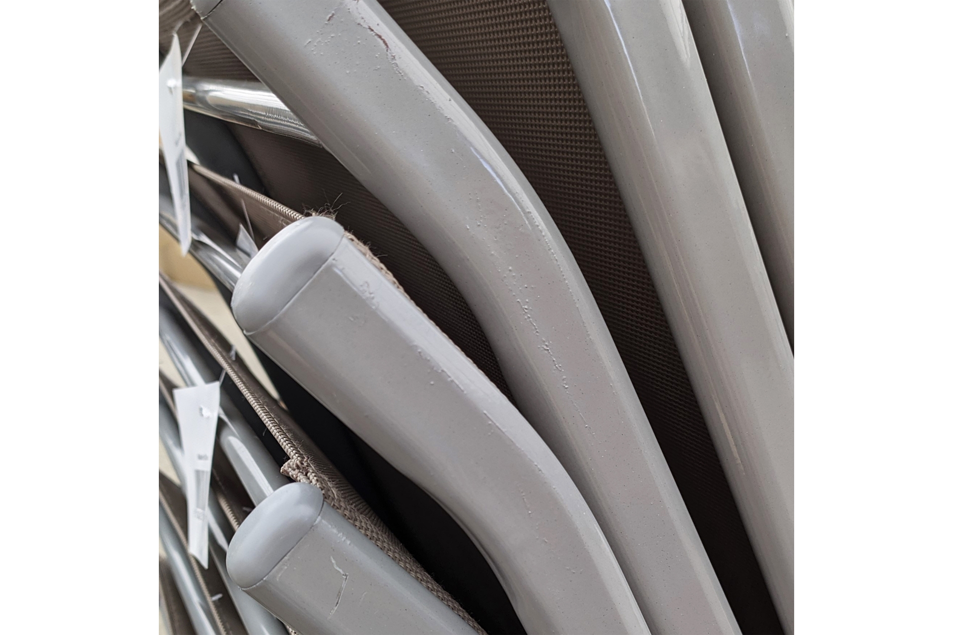 Krzesło ogrodowe metalowe Sevilla - szarobrązowe - II. gatunek Krzesło metalowe ogrodowe Sevilla Silver / Taupe II. gatunek