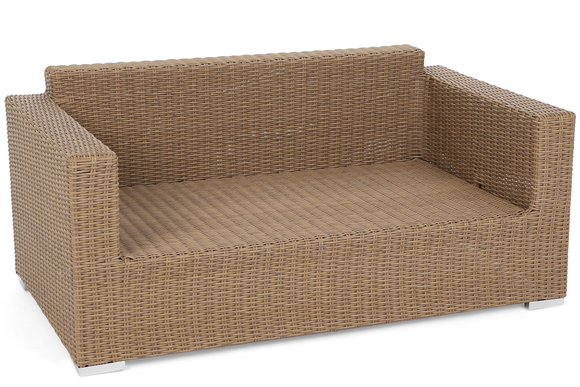 Meble ogrodowe technorattanowe Perugia Light Brown / Brown Melange - dla 8 osób Meble ogrodowe technorattanowe Perugia Light Brown / Brown Melange