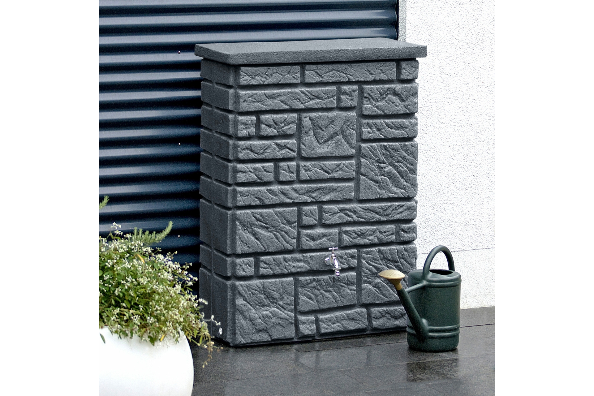 Zbiornik na deszczówkę MPI Maurano 300 l czarny granit