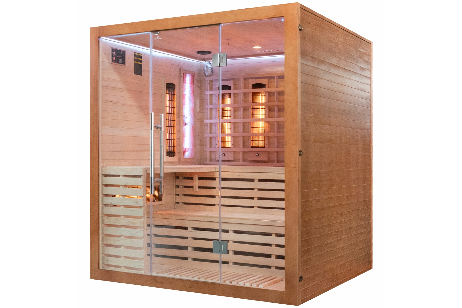 Sauna infrared Nordum Solea 4-osobowa Smart brązowa