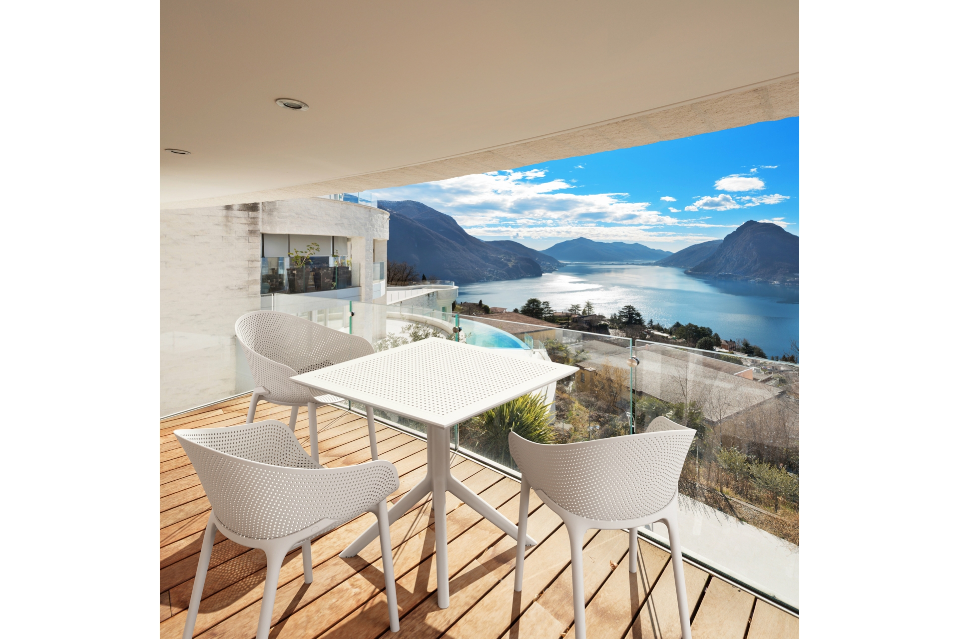 Stół Siesta Sky 80 cm Dark Grey