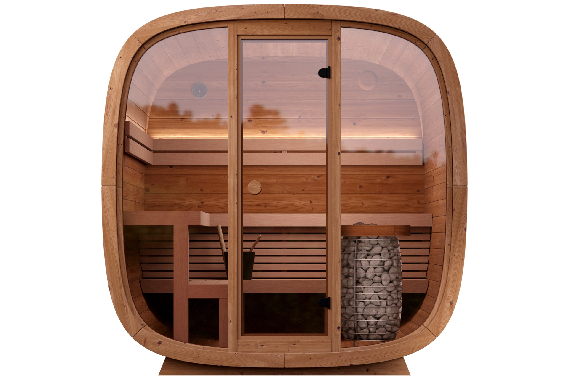 Sauna fińska zewnętrzna Leil® Saunas Dice Solo 5-osobowa