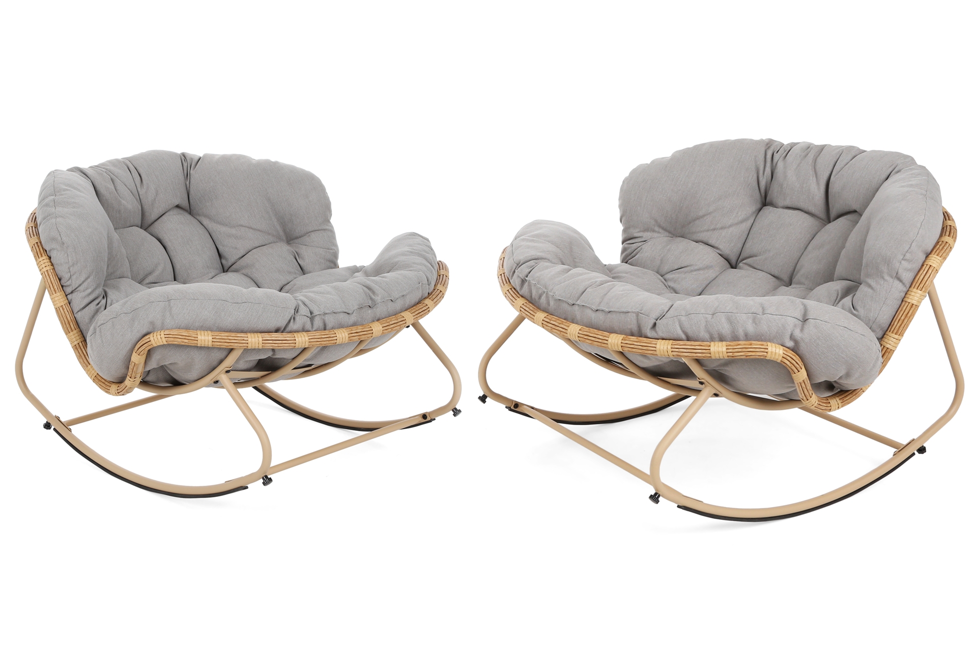 Zestaw foteli technorattanowych Palermo Beige / Light Grey