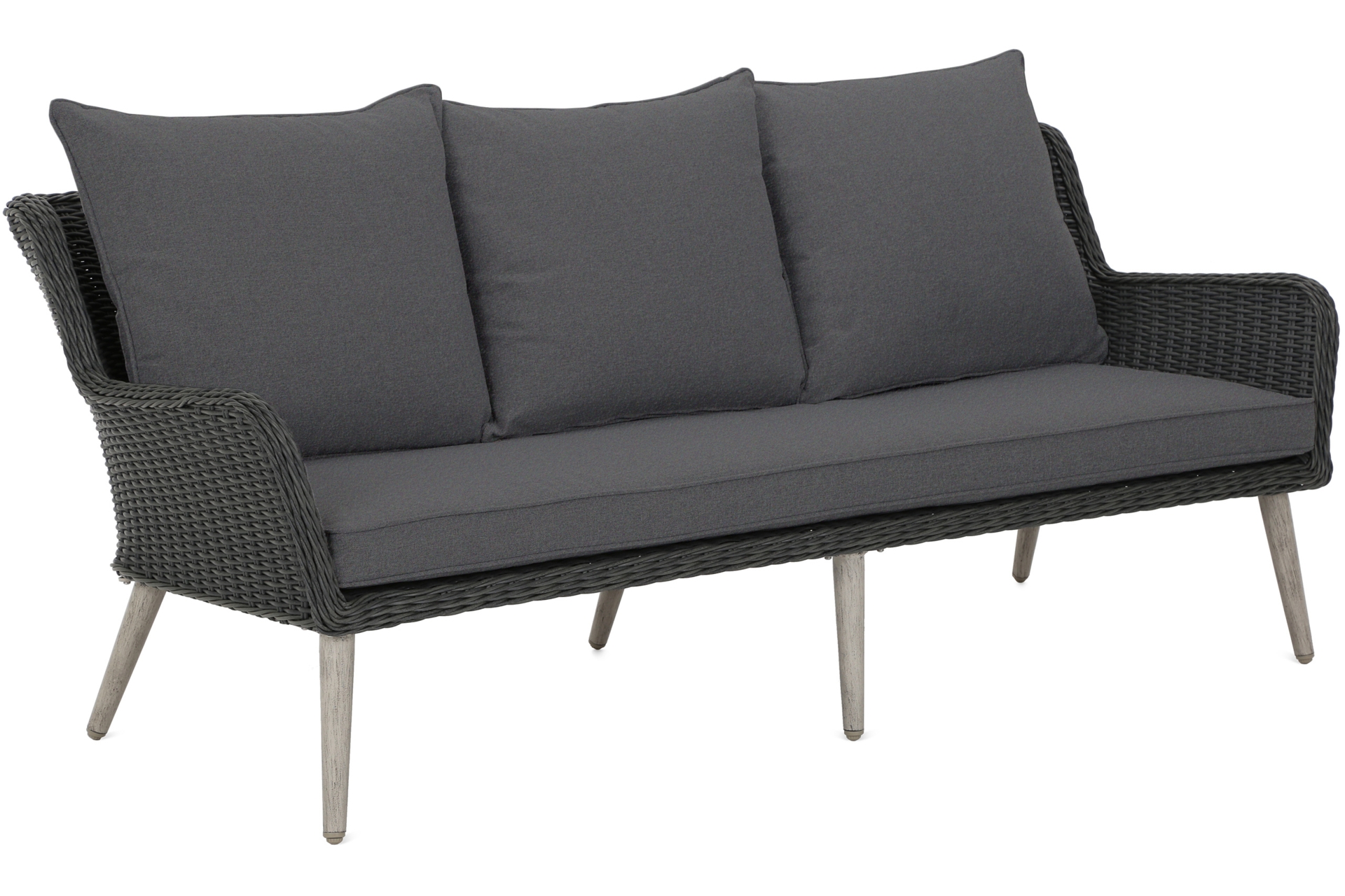 Meble ogrodowe technorattanowe Almeria Grey / Grey Melange