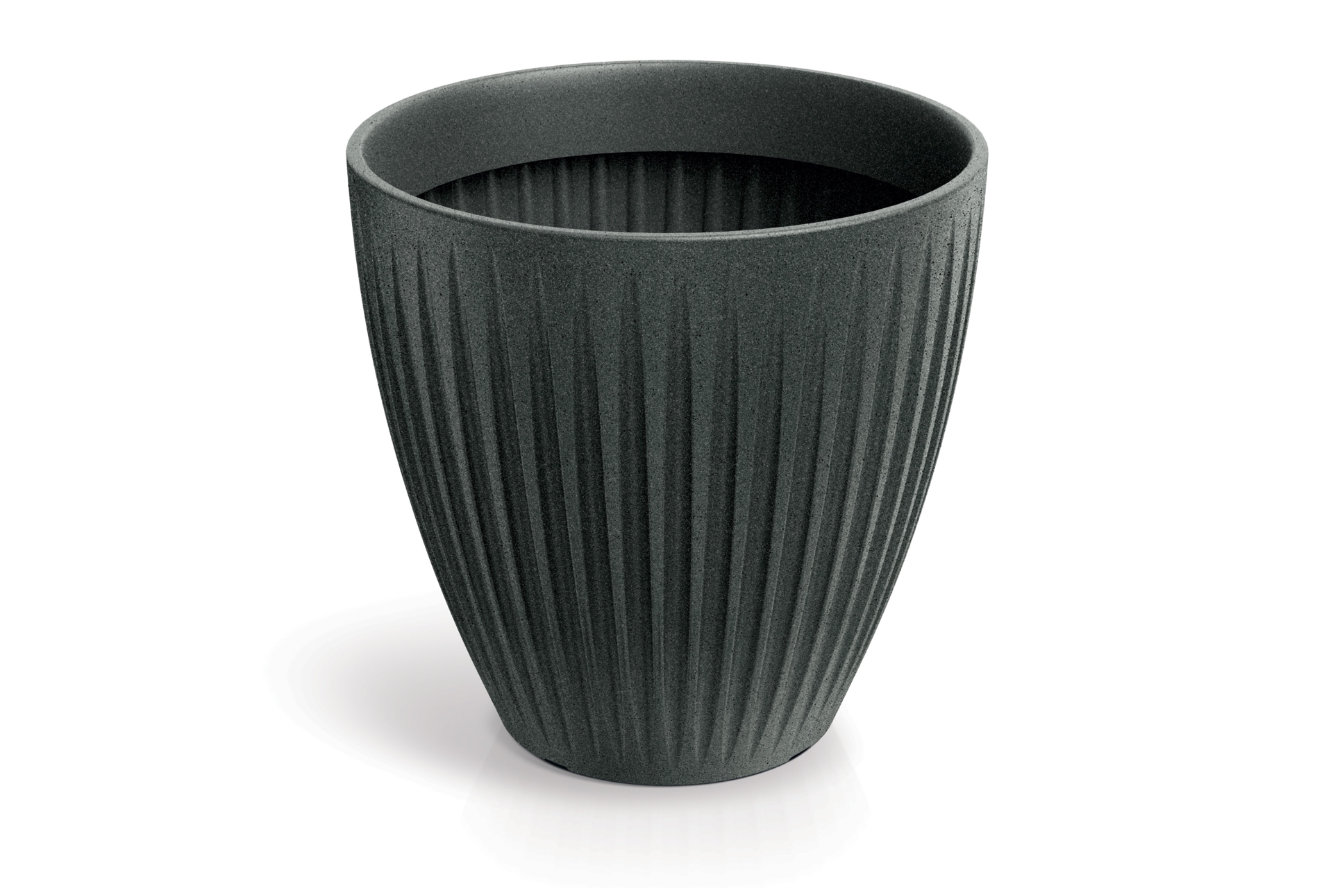 Donica ogrodowa Latia Round Midl Granite Graphite 56 l