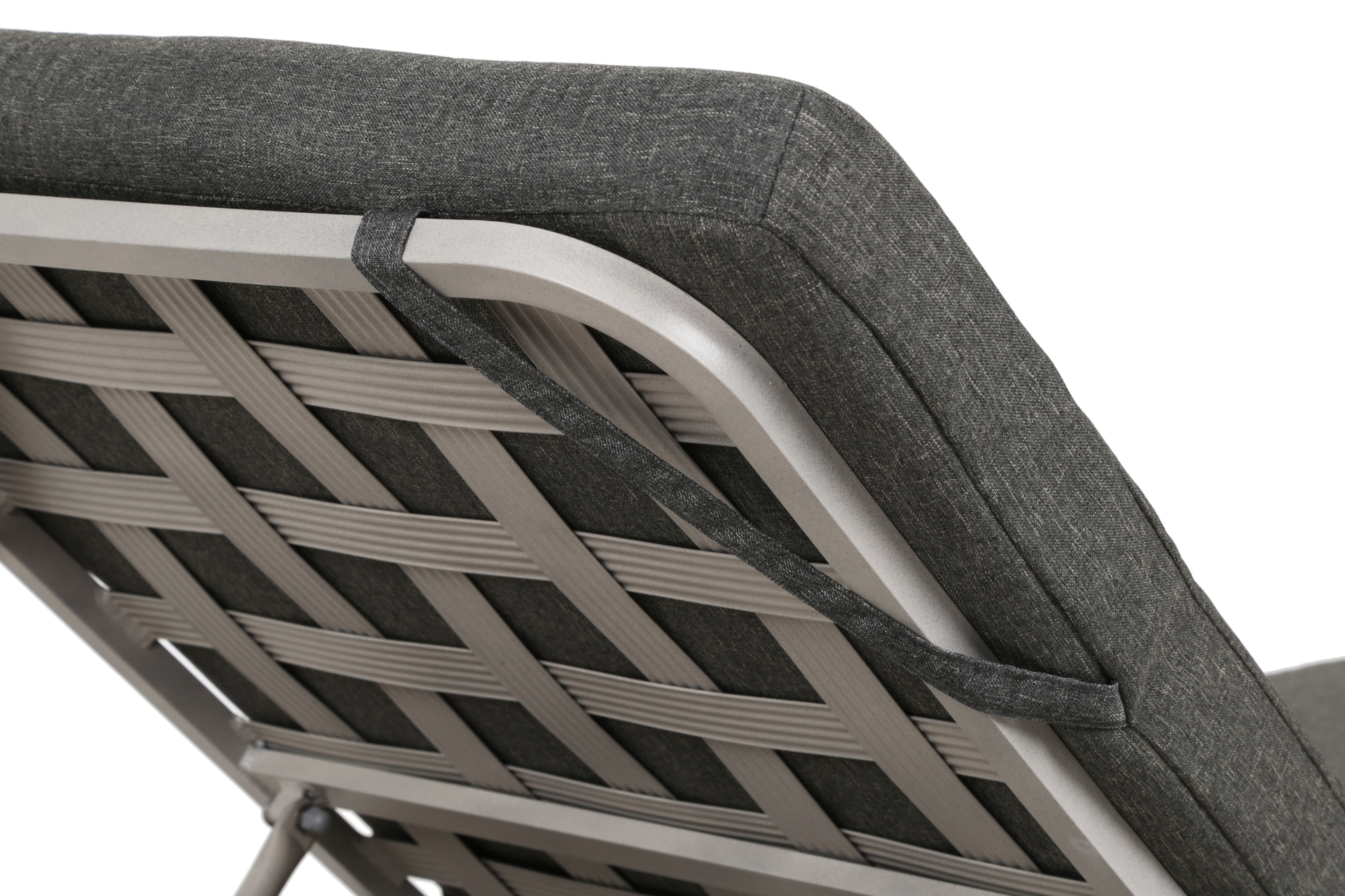 Leżak ogrodowy technorattanowy Samos Cream / Grey Melange