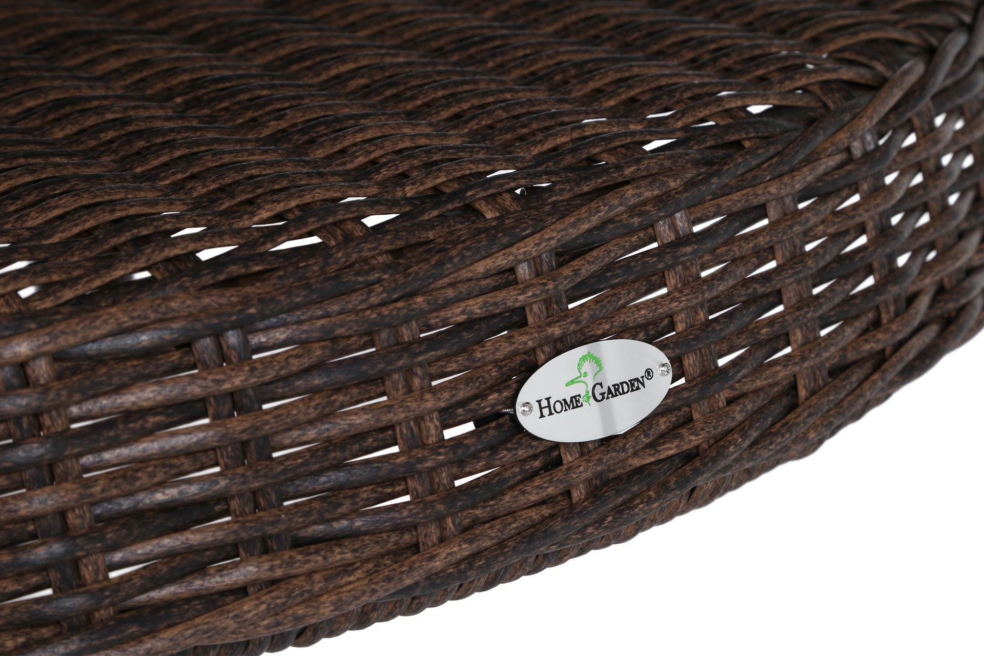 Meble ogrodowe technorattanowe Bristol Round Elegant 150 cm Brown Mat / Brown Melange 6+1