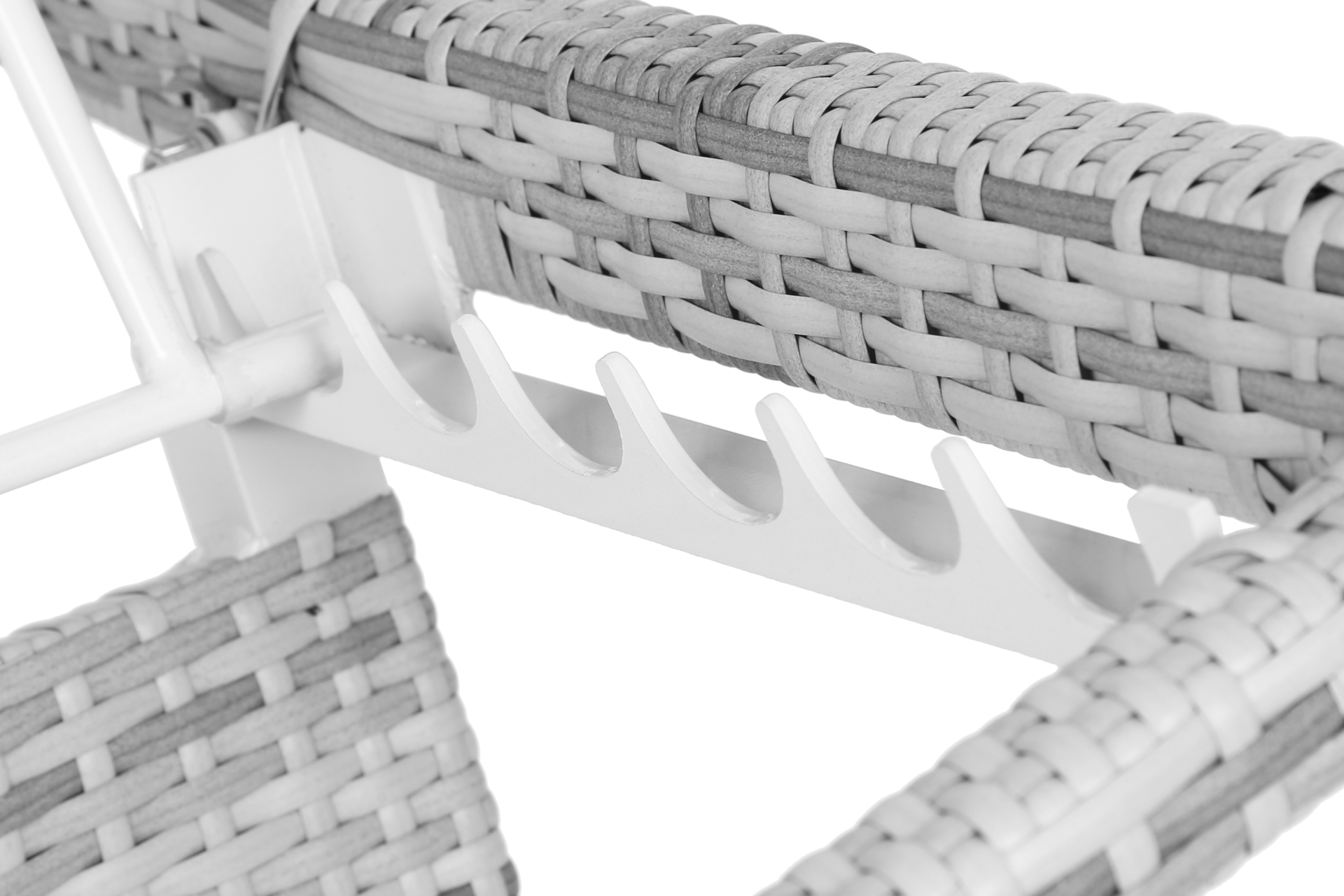 Leżak ogrodowy technorattanowy Marbella Grey / Grey Melange