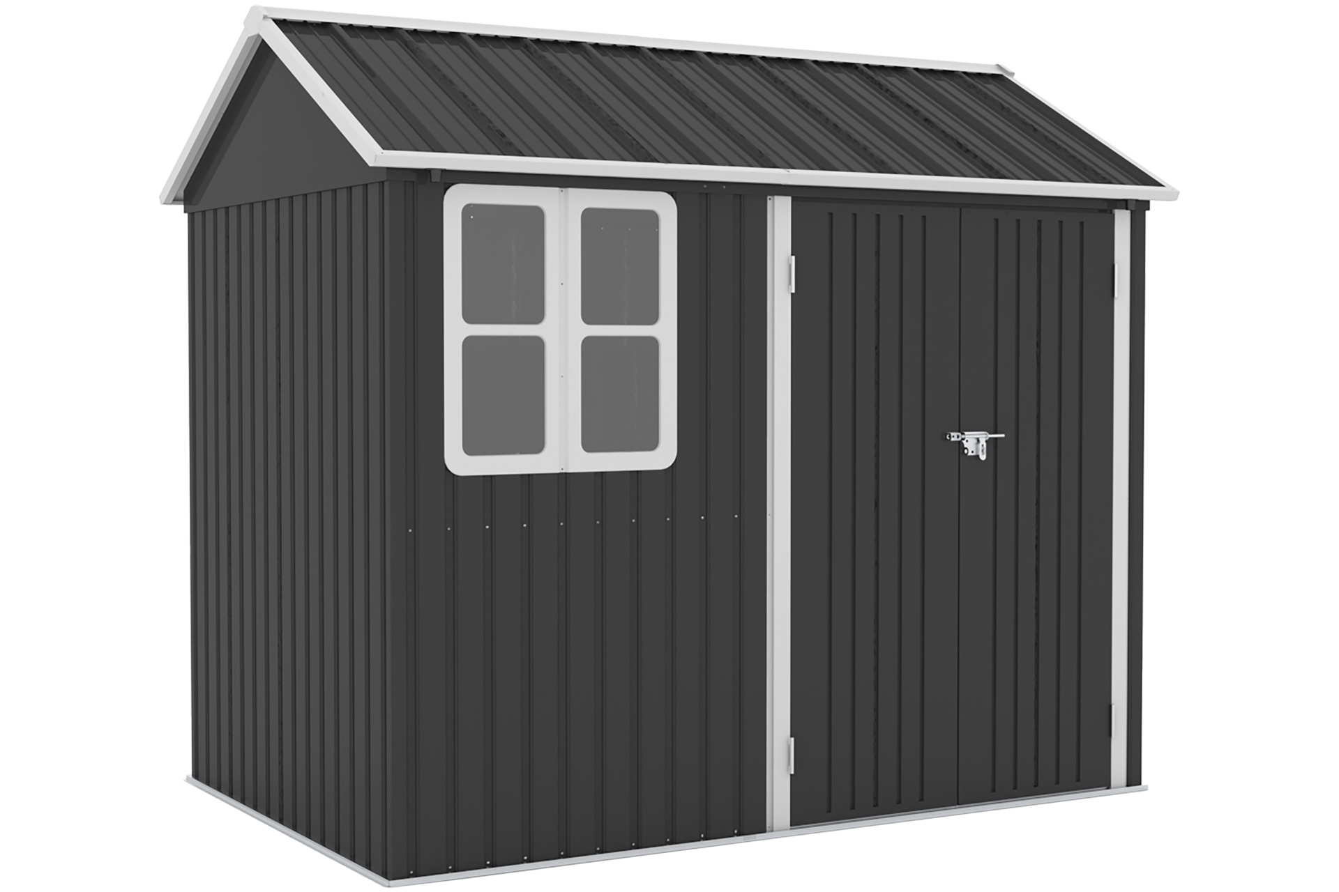 Domek narzędziowy z oknem Randers 253 x 175 cm Domek narzędziowy Randers 253 x 175 cm Grey