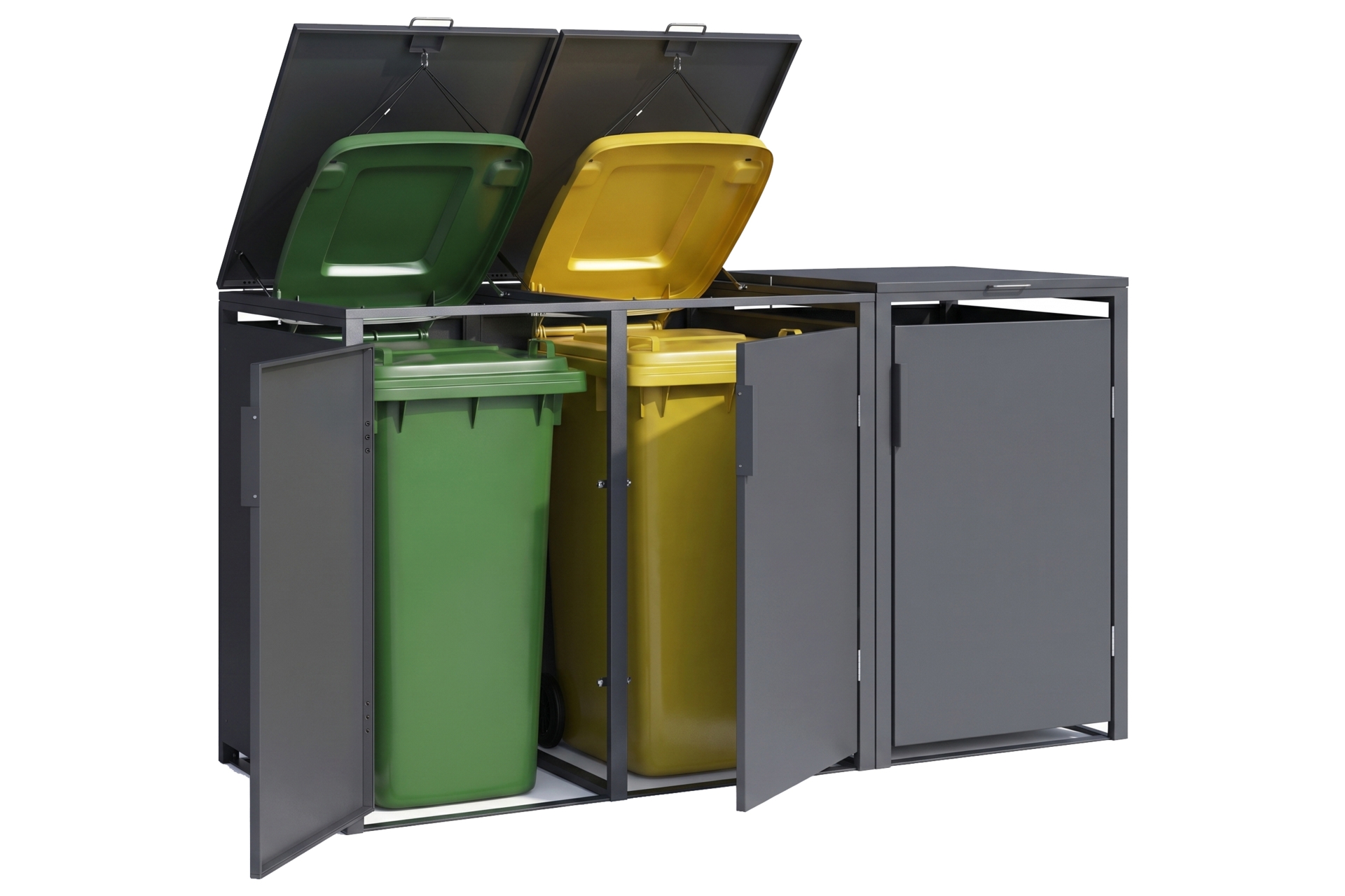 Zabudowa kosza śmietnikowego TOP BOX Basic 3 x 240 l