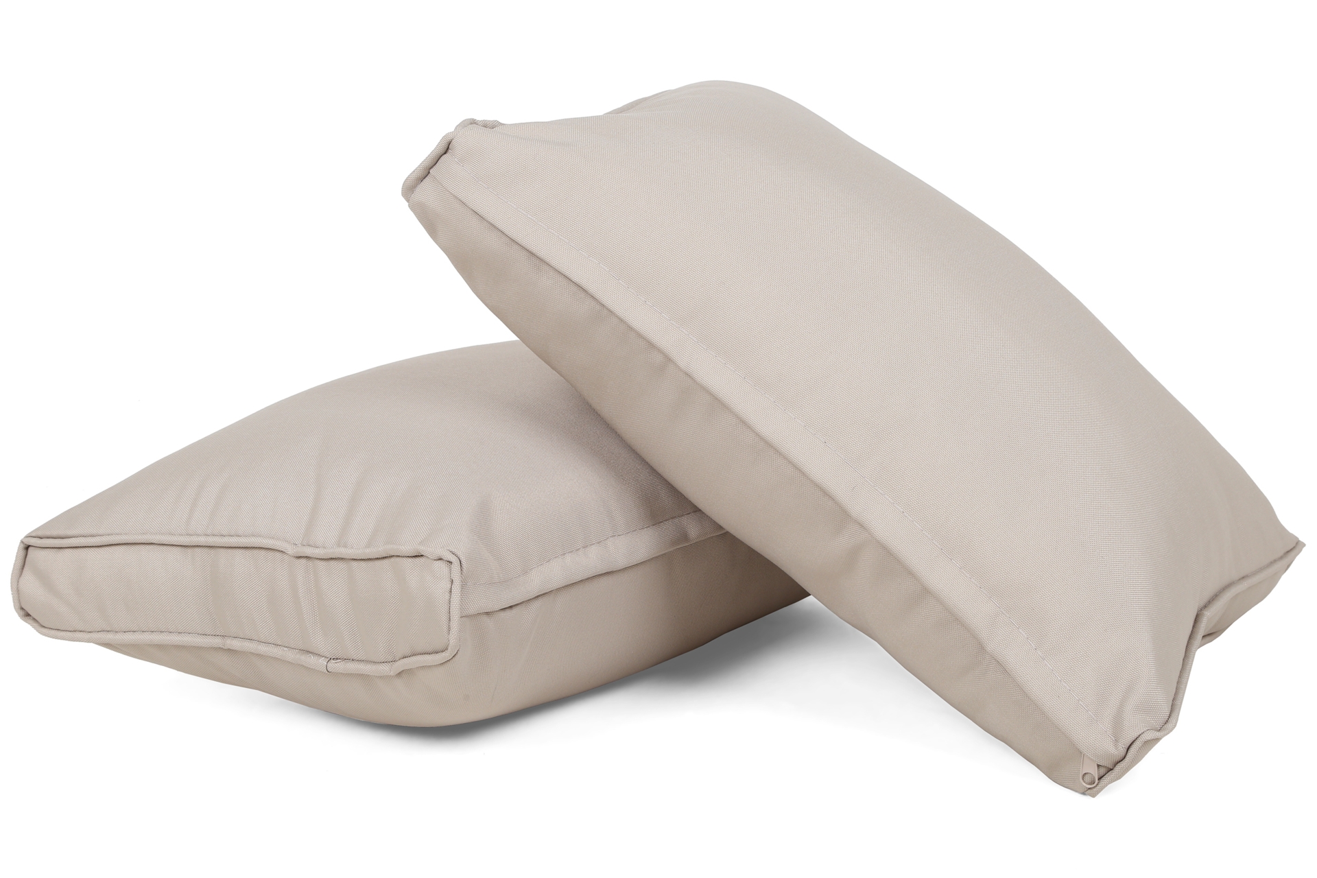 Narożne meble ogrodowe technorattanowe Lagos Beige / Ecru - dla 9 osób - beżowy Narożne meble ogrodowe technorattanowe Lagos Beige / Ecru