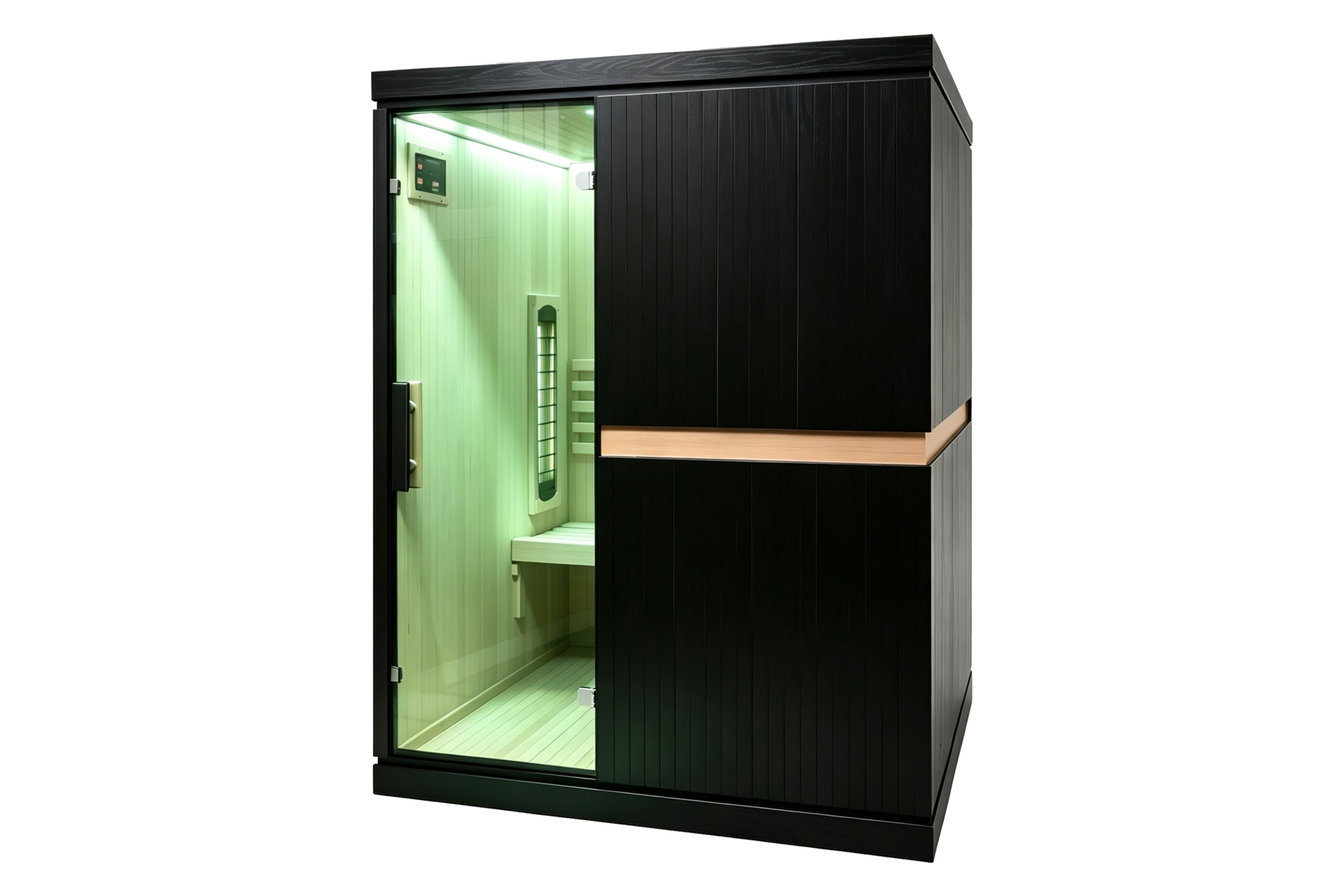 Sauna hybrydowa Nordum Combi Line 3-osobowa czarna