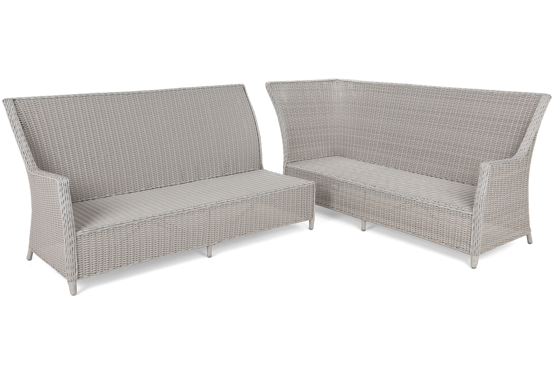 Narożnik technorattanowy prawy Alicante White / Grey