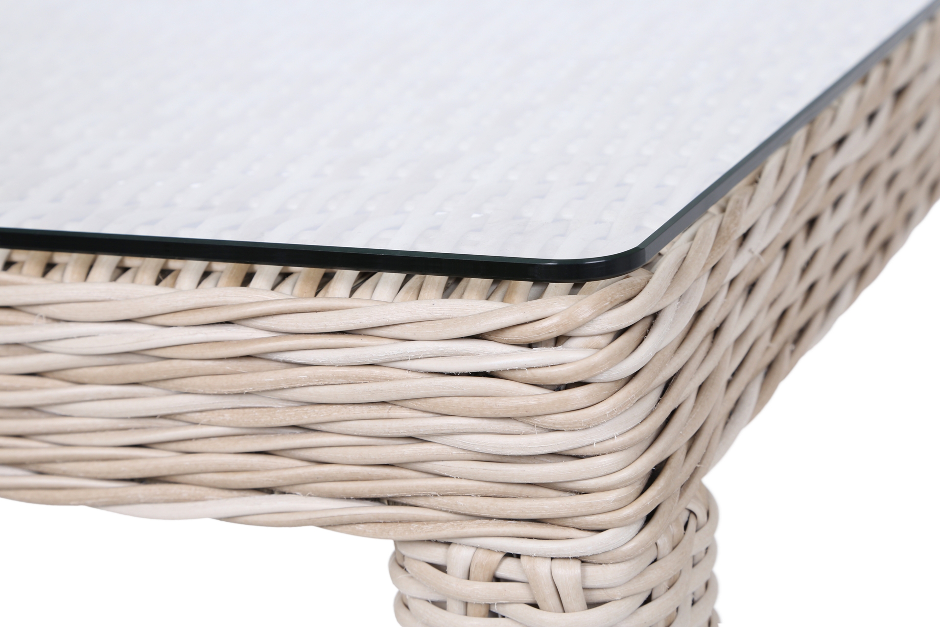 Meble ogrodowe technorattanowe Bristol 230 cm Beige / Beige Melange 8+1