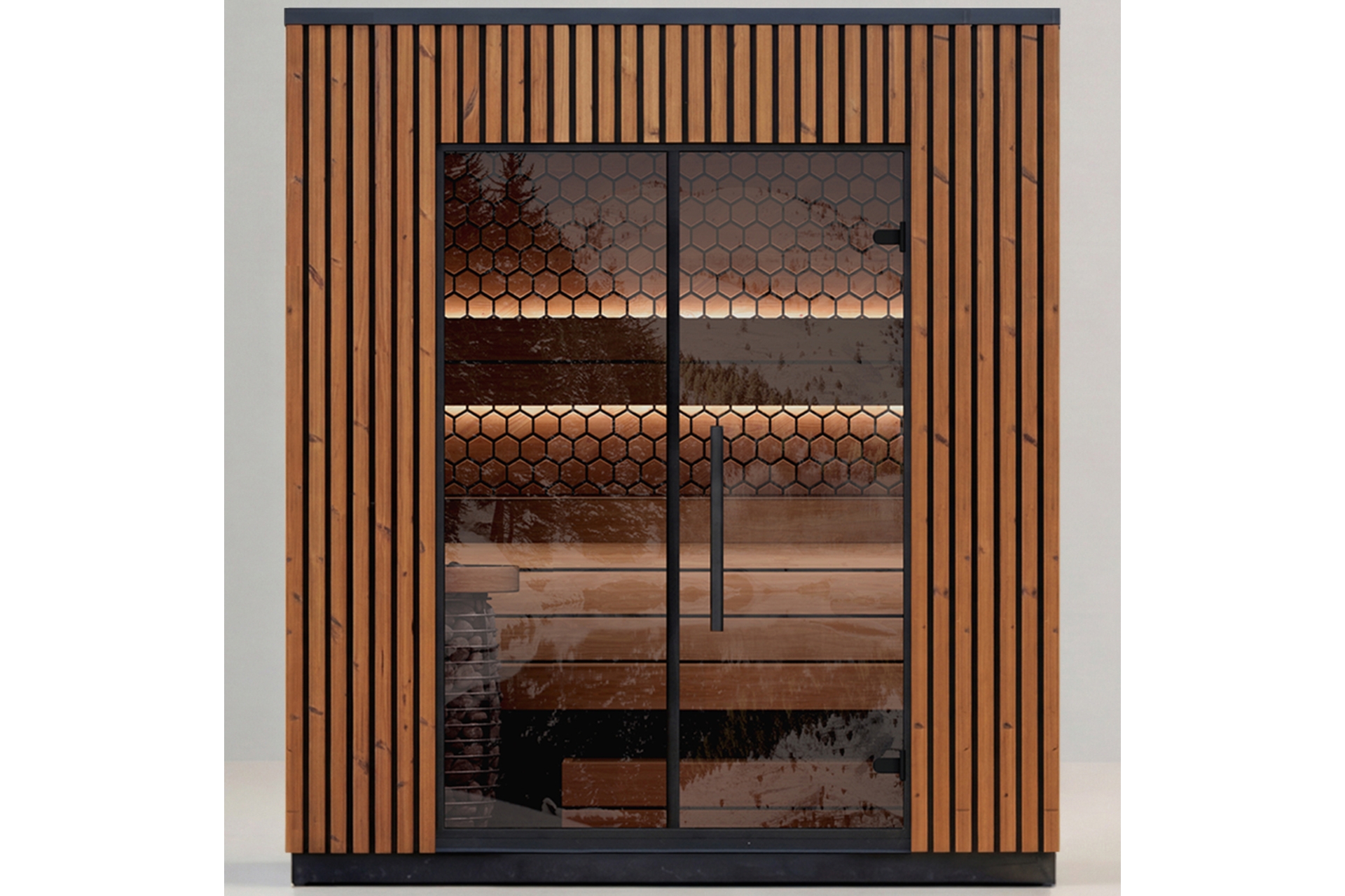 Sauna fińska zewnętrzna Leil® Saunas Viva 210 3-osobowa