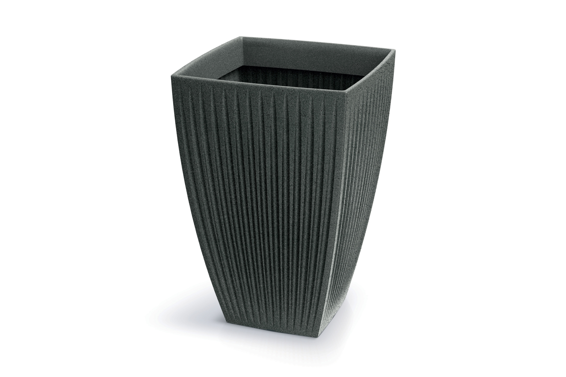 Donica ogrodowa Latia Square High Granite Graphite 59 l