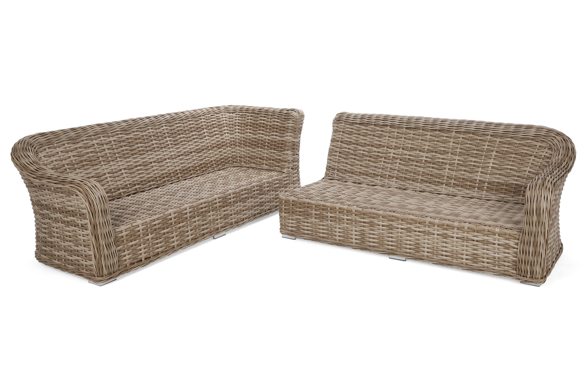 Narożny zestaw mebli ogrodowych Foggia Beige / Beige Melange