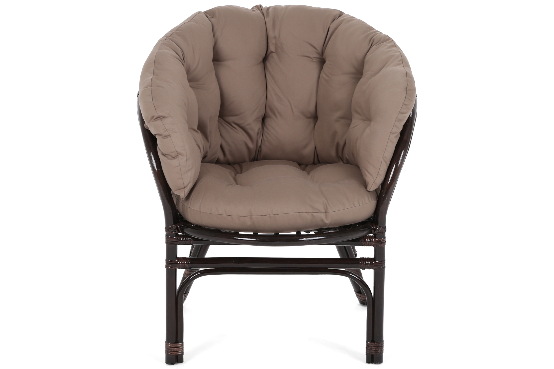 Komplet rattanowych mebli ogrodowych - idealnych na balkon i taras Meble ogrodowe rattanowe Bahama Brown / Cappuccino 2+1