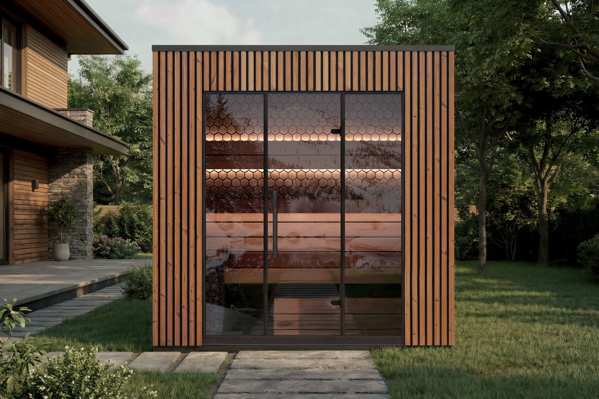 Sauna fińska zewnętrzna Leil® Saunas Viva 250 4-osobowa