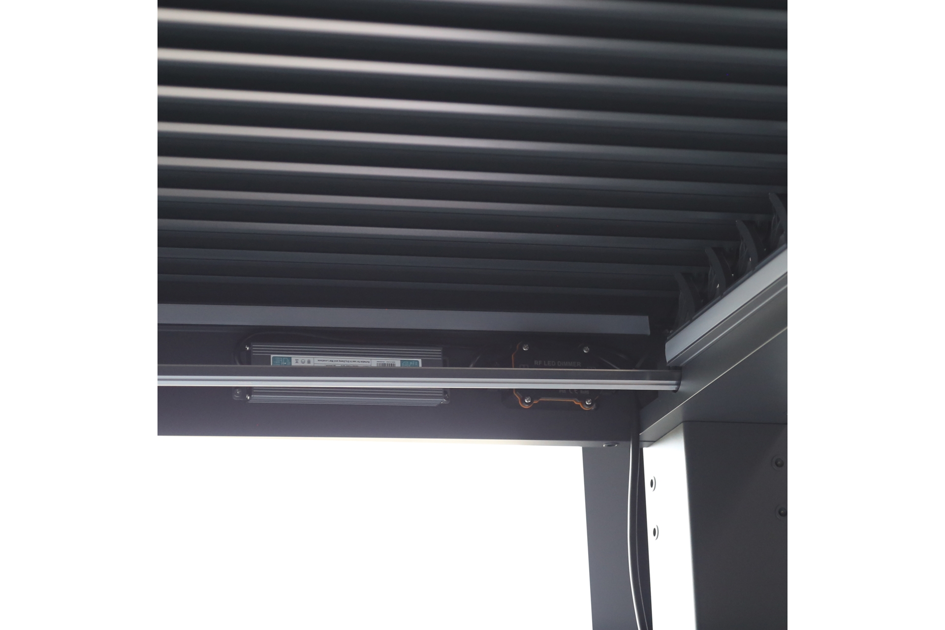 Oświetlenie LED do pergoli Schatler Modern Alu 4x3 m