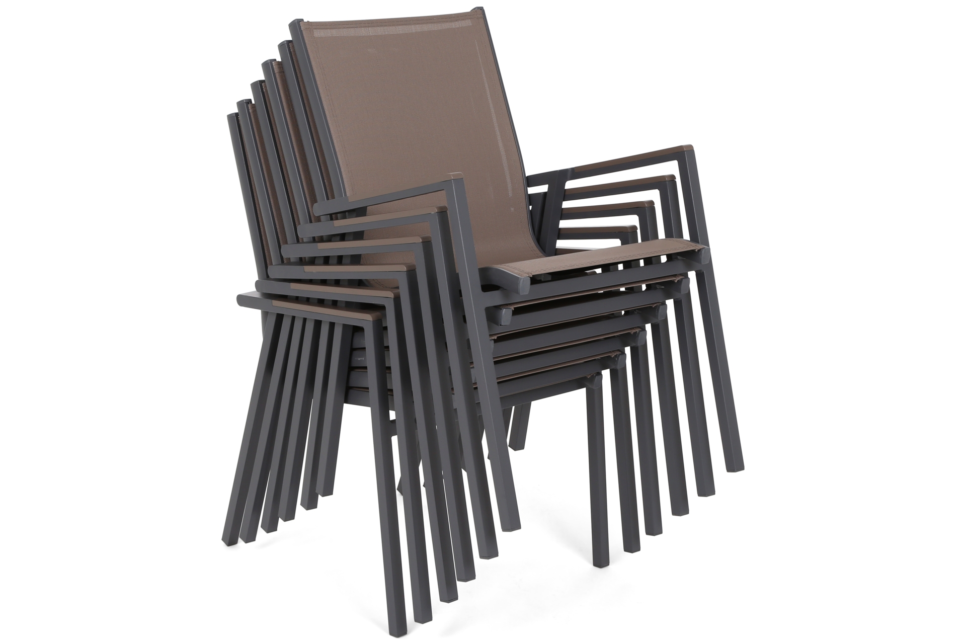 Krzesło ogrodowe aluminiowe Atella Grey / Taupe