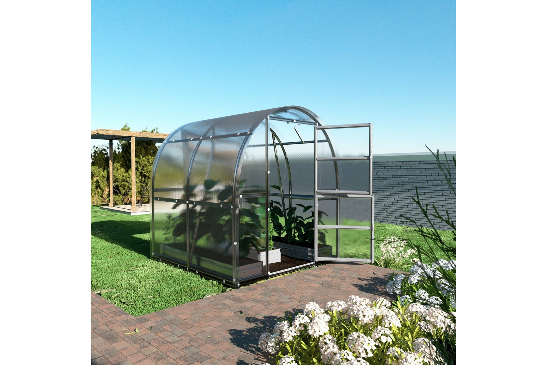 Szklarnia ogrodowa z poliwęglanu Terplant Comfort 2x2 m