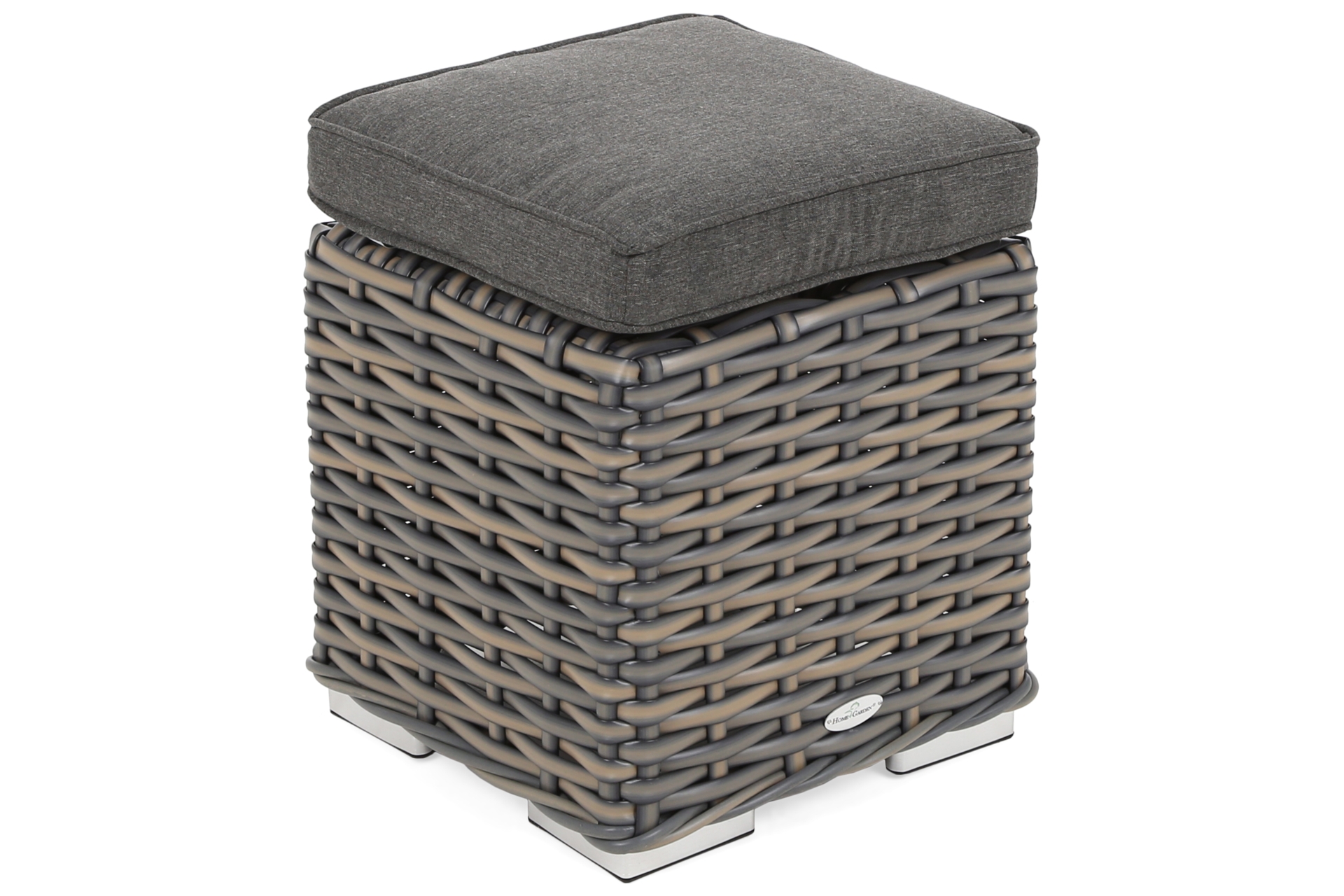 Narożny zestaw mebli ogrodowych Foggia Silk Grey / Grey Melange - szary - z technorattanu Narożny zestaw mebli ogrodowych Foggia Silk Grey / Grey Melange
