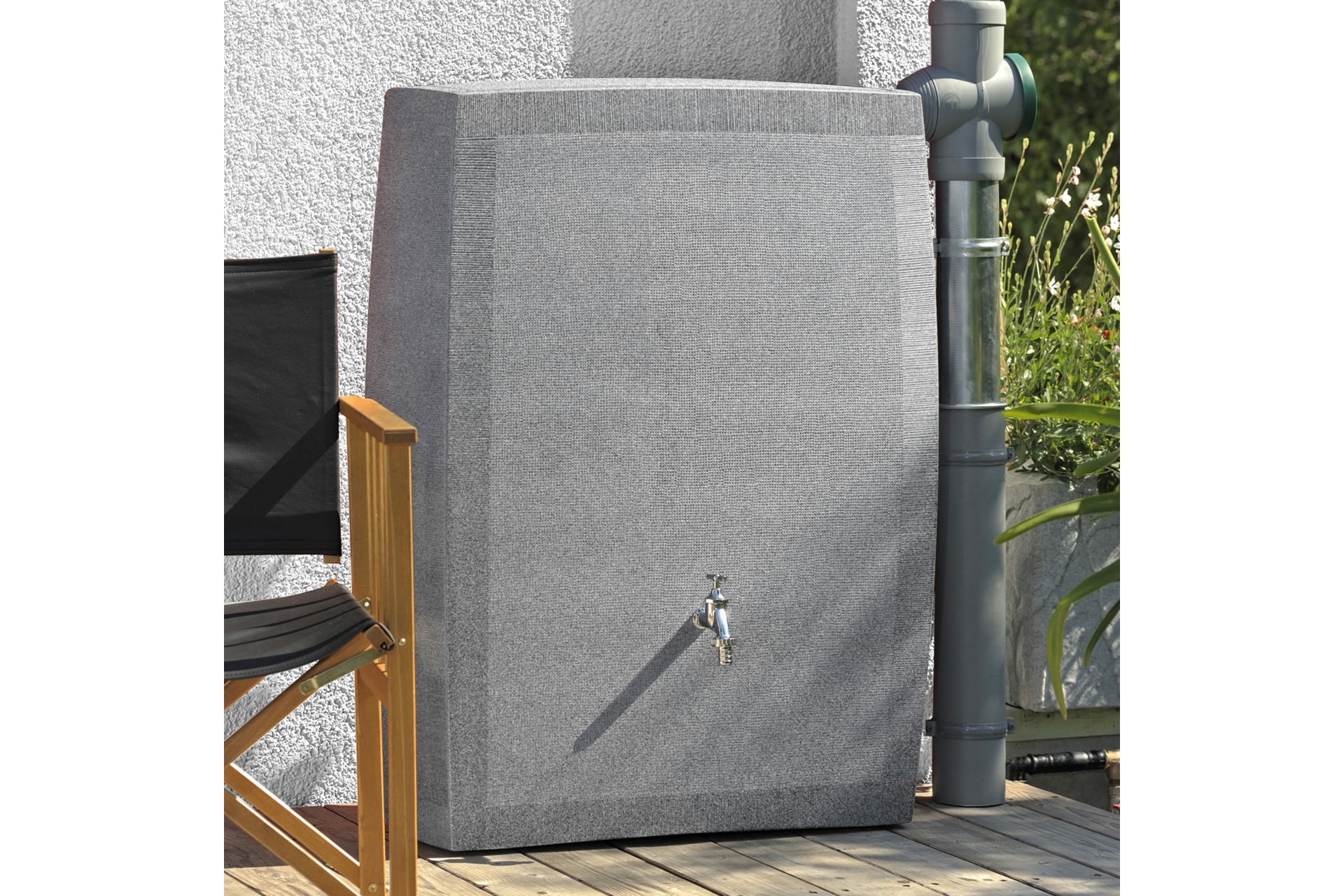 Zbiornik na deszczówkę MPI Noblesse 275 l - granit - na wodę deszczową Zbiornik na deszczówkę MPI Noblesse 275 l granitowy