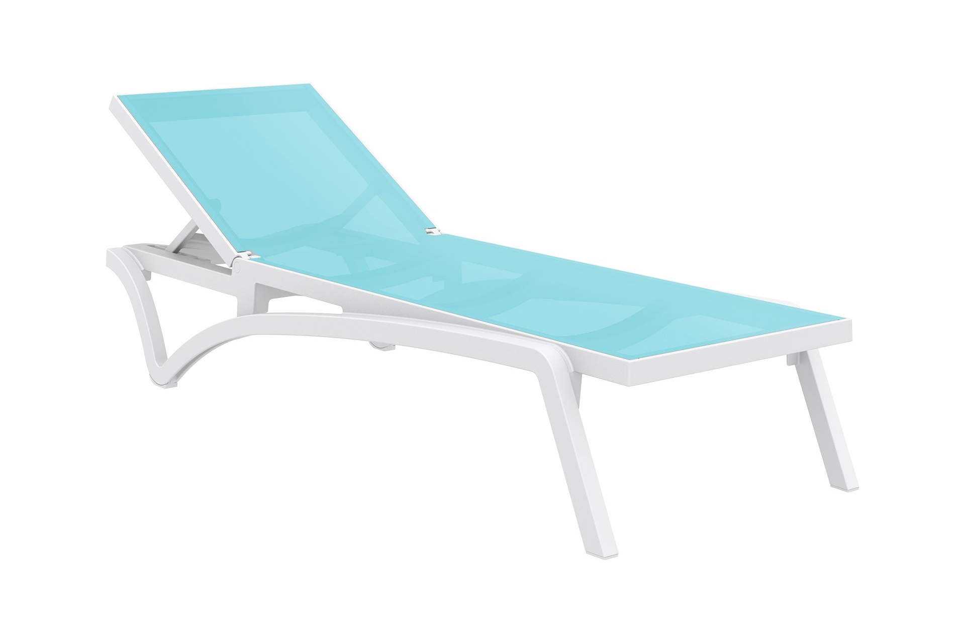 Leżak ogrodowy Siesta Pacific White / Turquoise