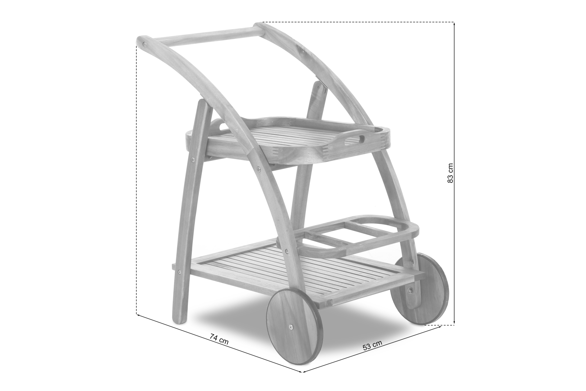 Barek ogrodowy drewniany Akacja