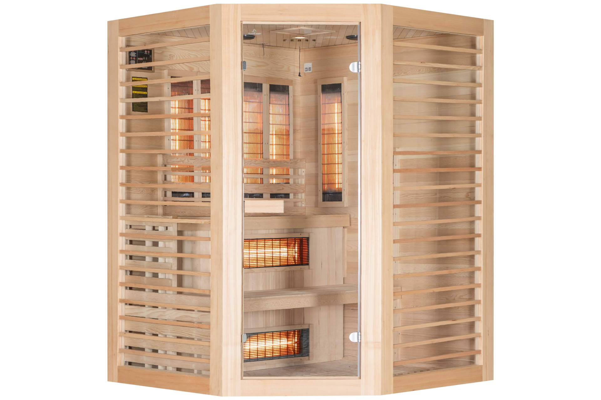 Sauna infrared narożna EF3CR Natural z koloroterapią