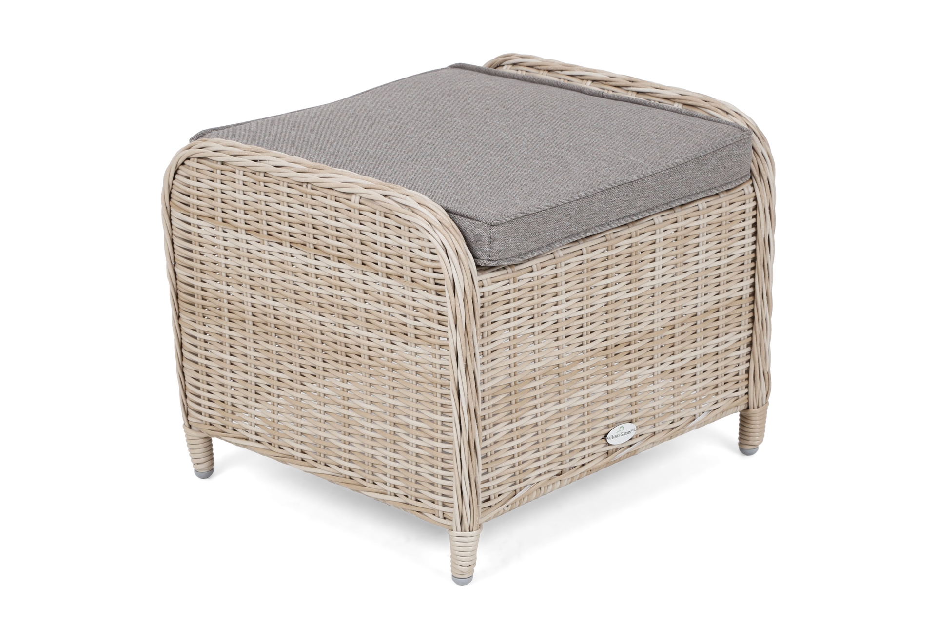 Podnóżek technorattanowy Bristol Beige / Beige Melange