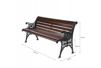 Ławka żeliwna Baster Venus