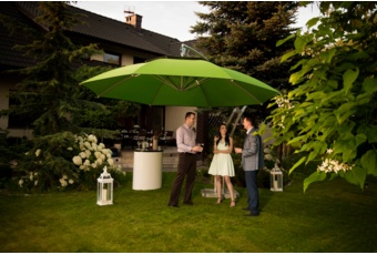 Parasol ogrodowy Litex Garden Ibiza 420 cm naturalny