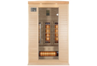 Sauna infrared DH2 z koloroterapią - 2 osobowa Sauna infrared DH2 Natural z koloroterapią 2-osobowa