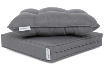 Narożnik ogrodowy technorattanowy lewy Alicante - biały - dla 6 osób Narożnik technorattanowy lewy Alicante White / Grey